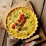 Leek, Mushroom & Oven-Roasted Tomato Quiche