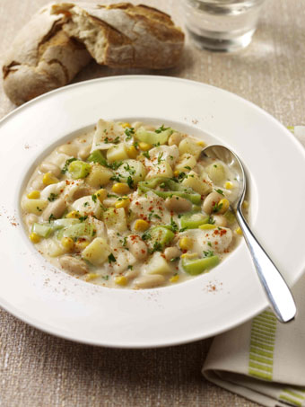 Sophie Wright’s Leek, White Bean and Smoked Haddock Stew