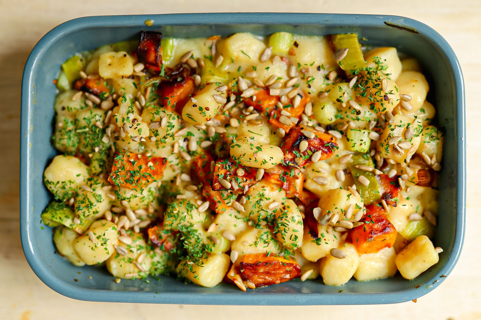 Gnocchi, Leek and Butternut Bake British Leeks