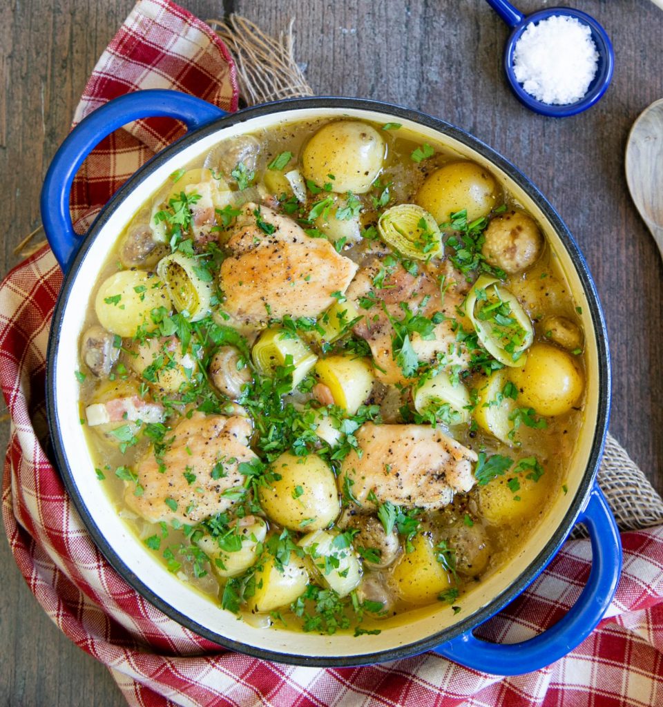 French-Style Chicken and Leek Casserole