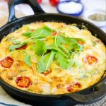 Baked Frittata with Leeks and Bacon