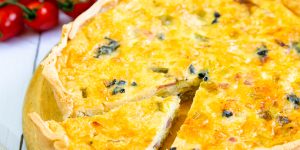 Fuss Free Flavours’ Leek, Bacon and Blue Cheese Quiche