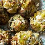 Elly Curshen’s Twice Baked Potatoes with Leeks, Spinach & Feta